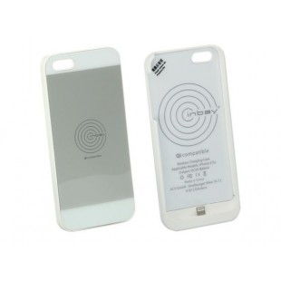 Беспроводная зарядка, индуктивная по стандарту Qi – чехол Inbay для iPhone 5/5S, white