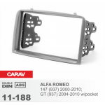 Переходная рамка для автомобиля ALFA ROMEO 147 2000-2010; GT 2004-2010 2-DIN (с карманом)